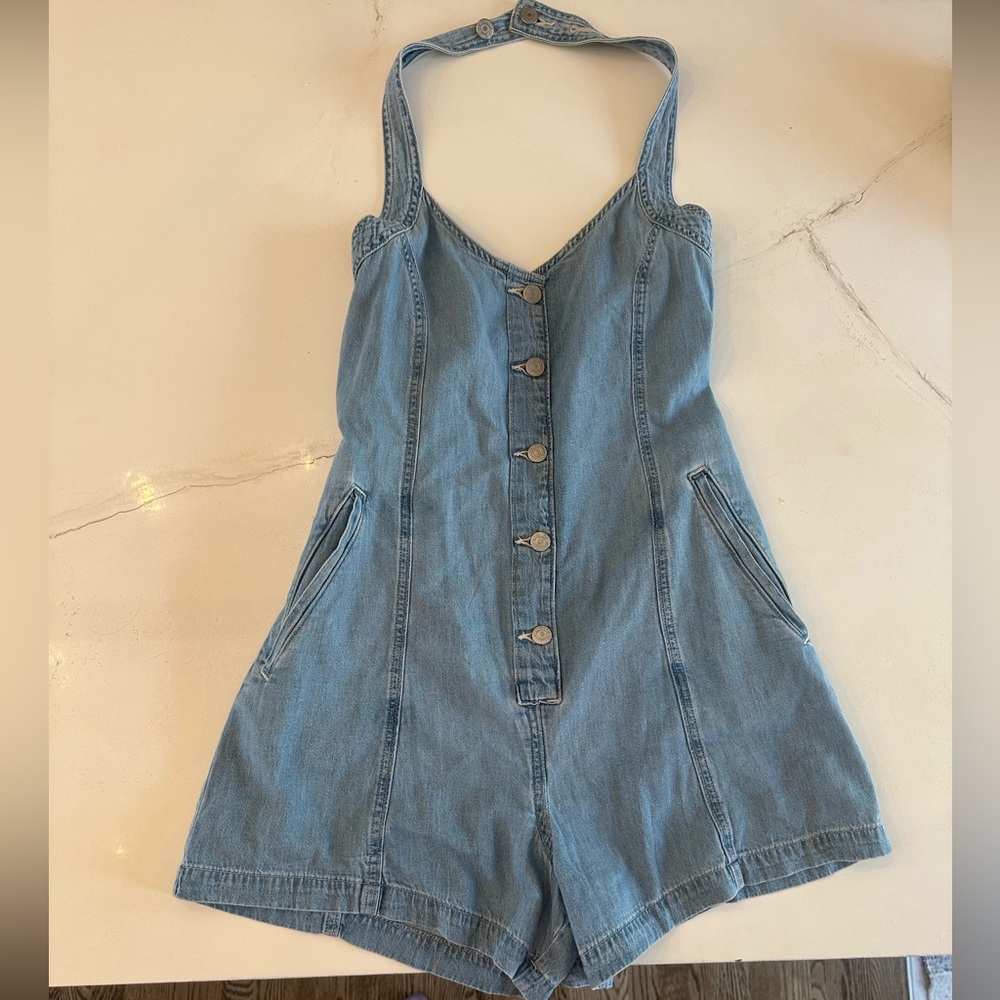 Levi's Light Blue Denim Romper